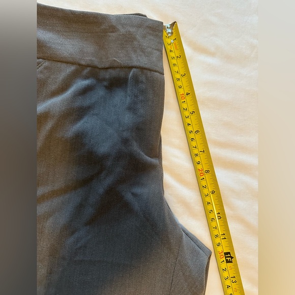 Nicole Miller NY Pants sz 8 Gray Flat Front Pockets Wide Leg Capri - Picture 12 of 16